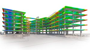 A table listing key topics in structural modeling software, including BIM workflows, clash detection, LOD, templates, quality checks, and cloud collaboration.