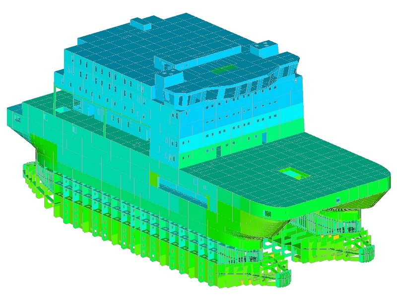 Finite Element Analysis of marine and coastal structures under wave and structural loads