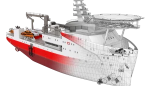 Engineering team analyzing a pressure vessel model using simulation software to evaluate stress, buckling, and material thickness for ASME compliance