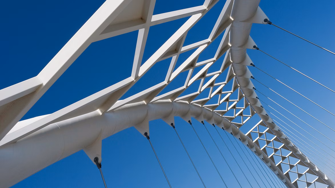 3D structural model of a high-rise building showing stress distribution, earthquake response, and wind load analysis using civil engineering software 
