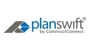 PlanSwift logo – desktop construction takeoff and cost estimating software.